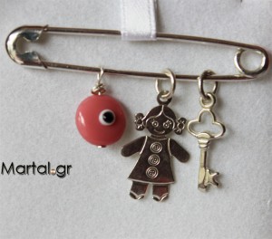 Παραμάνα Κοριτσάκι από ασήμι 925